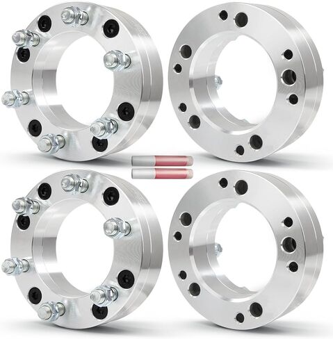 OCPTY 4 قطع 5x5.5 إلى 6x5.5 محولات العجلات 2 بوصة 14x1.5 ترصيع 108 مم محور تتحمل محولات العجلات المزورة 5 العروة تناسب 1500 لـ 1500 كلاسيكي in Kuwait