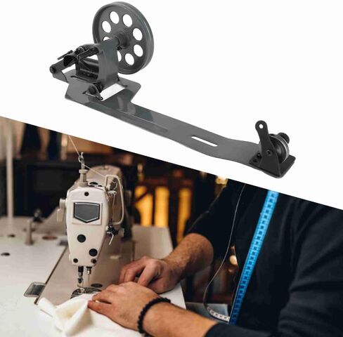 MOPFOL Black Iron Industrial Bobbin Winder Sturdy Sewing Machine Bobbin Winder Industrial Sewing Machine Accessory in Kuwait