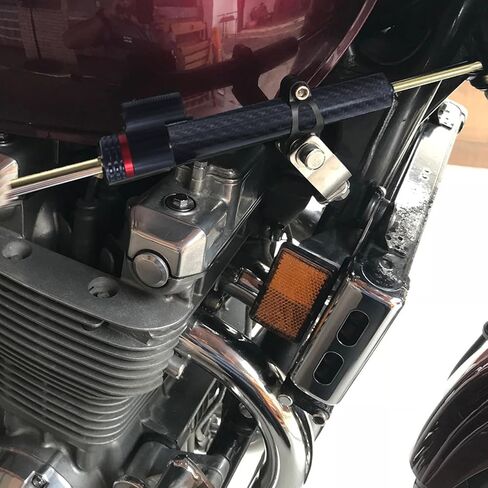 Motorcycle 13" Steering Damper Adjustable Damper Universal Steering Stabilizer For Street Bike Safety Control Carbon Fiber (Carbon Fiber 13") in Kuwait