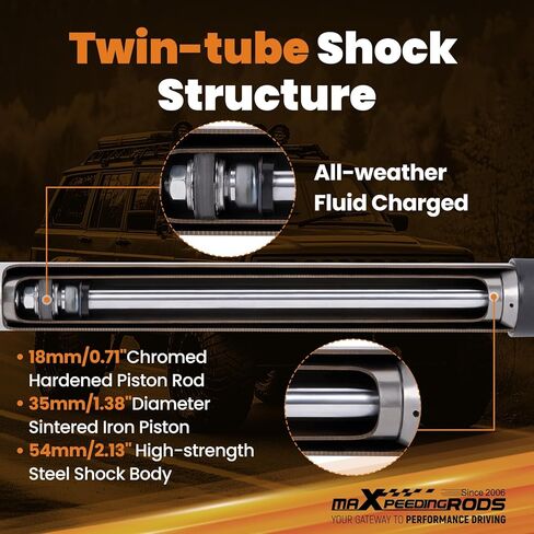 maXpeedingrods Dual Steering Stabilizer for Jeep Cherokee XJ Wrangler TJ 1984-2006 with 2.5-6.5" Lift, for MJ, Wrangler Rubicon, G1 Version in Kuwait