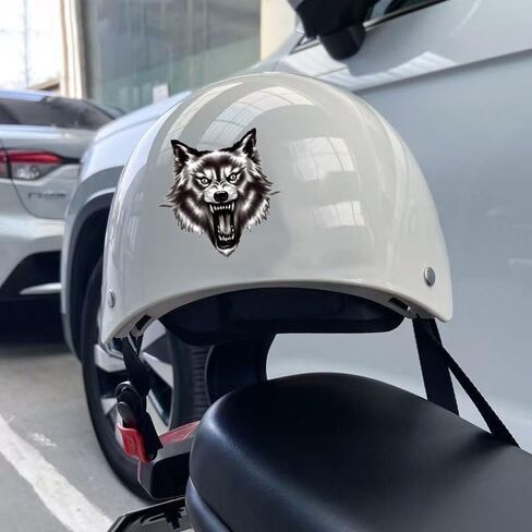 Wolf Sticker 2-Piece Set Vinyl Material Suitable for Decorating car Bodies Trucks Off-Road Vehicles Windows Rear Windshield Helmets Bumpers Walls laptops and suitcases HLT-01 in Saudi Arabia