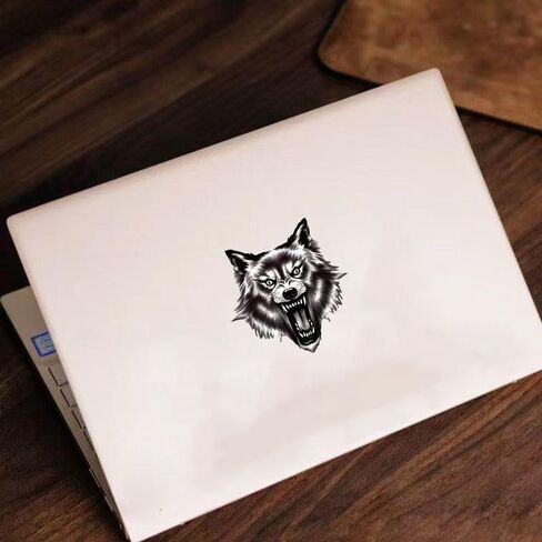 Wolf Sticker 2-Piece Set Vinyl Material Suitable for Decorating car Bodies Trucks Off-Road Vehicles Windows Rear Windshield Helmets Bumpers Walls laptops and suitcases HLT-01 in Saudi Arabia