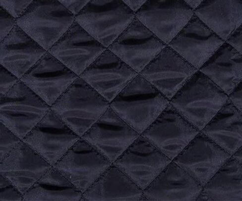 Luvfabrics Satin Quilted Polyester Fabric, Diamond Pattern, Professional Tailoring, 58/60 Inch Width, Cut by The Yard, Lightweight (White) in Kuwait