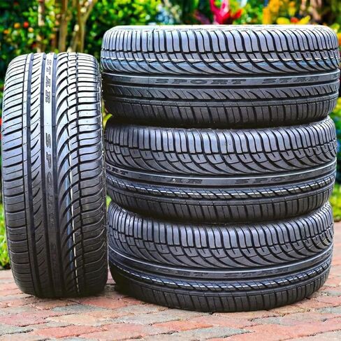 Set of 4 (FOUR) Fullway HP108 Passenger Car All-Season High Performance Radial Tires-245/40R17 245/40ZR17 245/40/17 245/40-17 95W Load Range XL 4-Ply BSW Black Side Wall UTQG 380AA in Kuwait