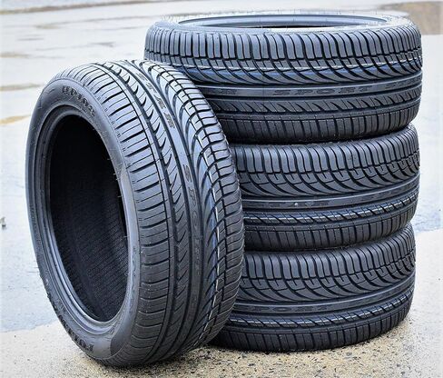Set of 4 (FOUR) Fullway HP108 Passenger Car All-Season High Performance Radial Tires-245/40R17 245/40ZR17 245/40/17 245/40-17 95W Load Range XL 4-Ply BSW Black Side Wall UTQG 380AA in Kuwait