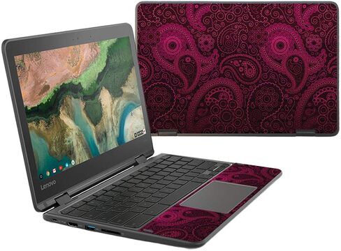 MightySkins Skin Compatible With Lenovo 300e Chromebook 11.6" (2018) - Paisley | Protective, Durable, and Unique Vinyl Decal wrap cover | Easy To Apply, Remove, and Change Styles | Made in the USA in Kuwait