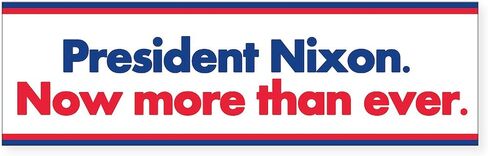 CafePress Nixon 10"x3" Rectangle Vinyl Bumper Sticker Car Decal in Saudi Arabia