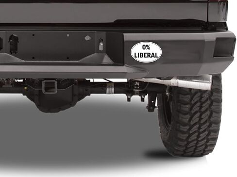 Rogue River Tactical Funny Conservative Sticker 0% Liberal Car Decal Republican Bumper Sticker in Kuwait