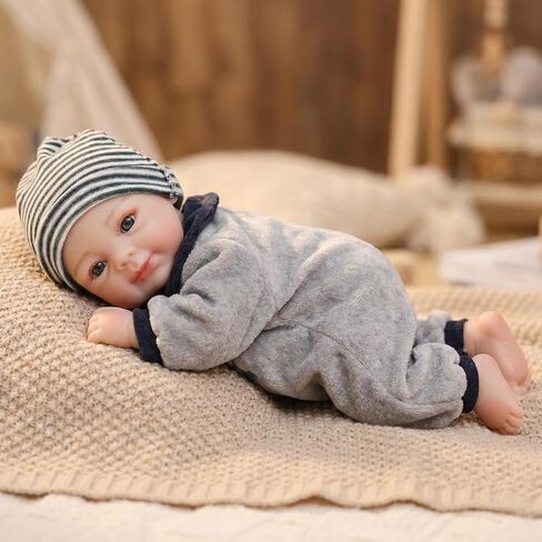 Silicone Baby Doll, 12 Inch Full Body Platinum Silicone Reborn Baby Doll with Accessories Set, 2 Lb Weighted, Realistic Feel, Heartfelt Gift for Kids and Collectors, Ages 3+, Girl in Saudi Arabia