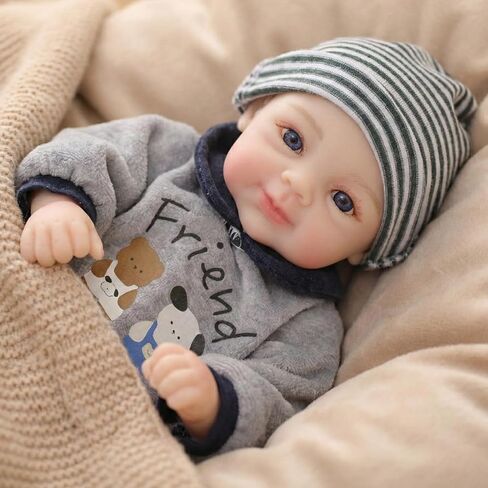 Silicone Baby Doll, 12 Inch Full Body Platinum Silicone Reborn Baby Doll with Accessories Set, 2 Lb Weighted, Realistic Feel, Heartfelt Gift for Kids and Collectors, Ages 3+, Girl in Saudi Arabia