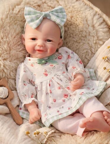 Silicone Baby Doll, 12 Inch Full Body Platinum Silicone Reborn Baby Doll with Accessories Set, 2 Lb Weighted, Realistic Feel, Heartfelt Gift for Kids and Collectors, Ages 3+, Girl in Saudi Arabia