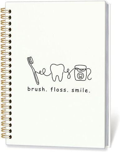 Dental Hygienist Gifts Notebook Journal, Dentist Gifts for Women Men Notebook, Dental School Gift Hardcover Spiral Notebook 5.5×8.3 in Saudi Arabia