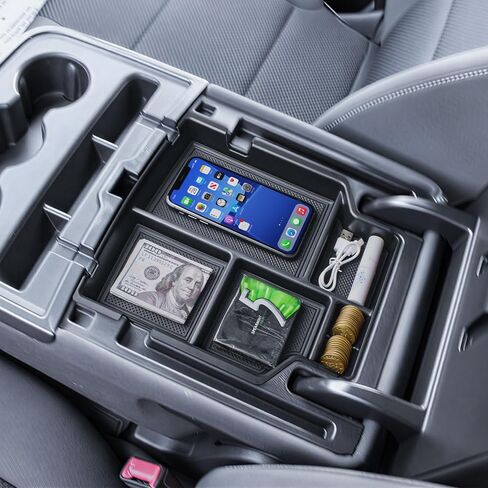 صينية تنظيم وحدة التحكم المركزية EDBETOS متوافقة مع 2014-2018 Chevy Silverado/GMC Sierra 1500 و2015-2019 2500HD/3500HD مقعد مقعد القفز ووحدة التحكم ومسند الذراع وصندوق تخزين إدراج الملحقات الداخلية in Kuwait