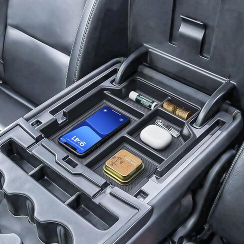 صينية تنظيم وحدة التحكم المركزية EDBETOS متوافقة مع 2014-2018 Chevy Silverado/GMC Sierra 1500 و2015-2019 2500HD/3500HD مقعد مقعد القفز ووحدة التحكم ومسند الذراع وصندوق تخزين إدراج الملحقات الداخلية in Kuwait