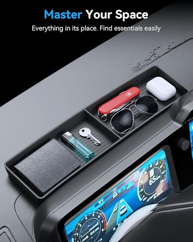 2026 Outback Behind Screen Storage Box for 2026 Subaru Outback (Wilderness/Premium/Limited/Touring/Limited XT/Touring XT) Hidden Dashboard Organizer Tray, 2026 Outback Accessories Dash Console Bin in Saudi Arabia