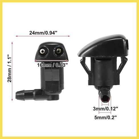 4pcs Car Front Windshield Washer Nozzles for Toyota Corolla 1992-1996 Replaces 85381-30020 Benefit in Saudi Arabia