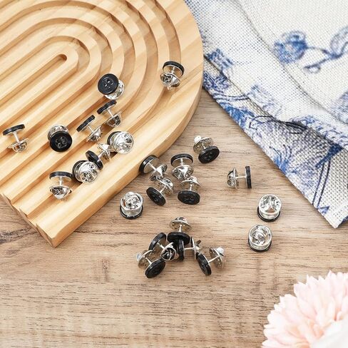 24 PCS No Sew Buttons for Clothes, Pants Button Replacement, Button Pins for Jeans for Clothes Repair and Garment in Saudi Arabia