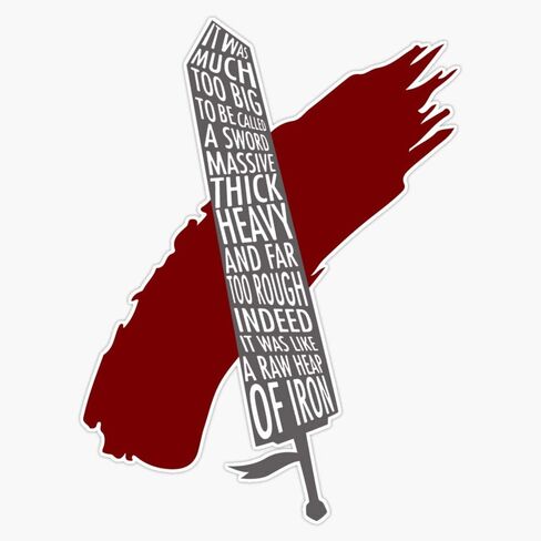 Berserk Dragonslayer Sticker Vinyl Bumper Sticker Decal Waterproof 5" in Kuwait