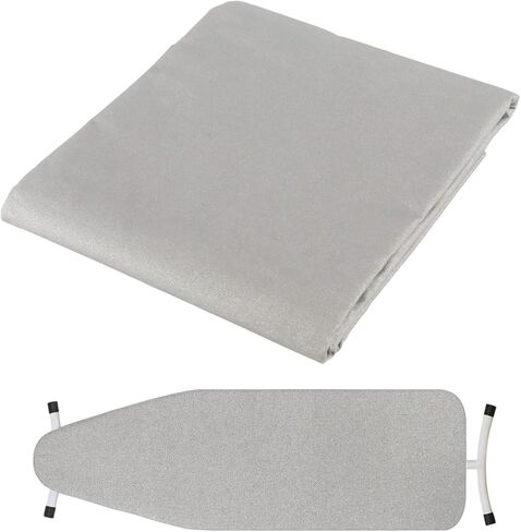 Klmnop 58 in x 2 Yard Silver Heat Resistant Ironing Board Fabric, Scorch Resistant Insulated Material for Ironing Board Covers, DIY Iron Mats & Clothing Protection(Silver) in Kuwait