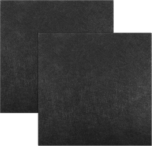Black Felt Fabric, 2 PCS 12" X 12" Felt Fabric Sheets for Crafts 1mm Thick Squares Craft Felts Fabric-Sheets Non-Woven Felts Paper Pads for Patchwork DIY Sewing Art Crafts, in Kuwait