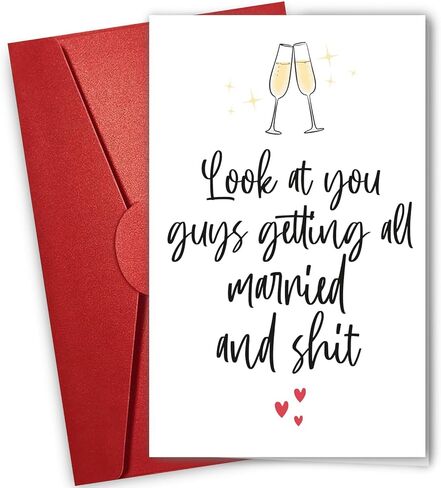 NewEleven Wedding Gifts For Couples 2026 - Funny Wedding Card For Bride And Groom, Newly Wed Gifts For Couple - Meaningful Present From Friend And Family - Greeting Card in Saudi Arabia