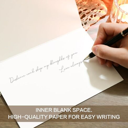 24 Thinking of You Cards with Envelopes, 4x6 Inch Watercolor Eucalyptus Leaves 4 Designs, Note Greeting Encouragement Sympathy Condolences Card for Family, Friends - Blank Inside in Saudi Arabia