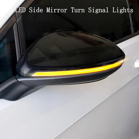 ضوء إشارة الانعطاف الجانبي LED المتسلسل متوافق مع VW Golf 7 R GTD GTI MK7.5 Jetta MK7 GLI TSI Alltrack Golf7 S SE Autobahn Blinker Lamp Indicator Rearview Flasher Marker Signal in Kuwait