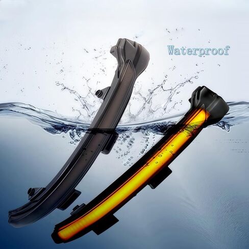ضوء إشارة الانعطاف الجانبي LED المتسلسل متوافق مع VW Golf 7 R GTD GTI MK7.5 Jetta MK7 GLI TSI Alltrack Golf7 S SE Autobahn Blinker Lamp Indicator Rearview Flasher Marker Signal in Kuwait