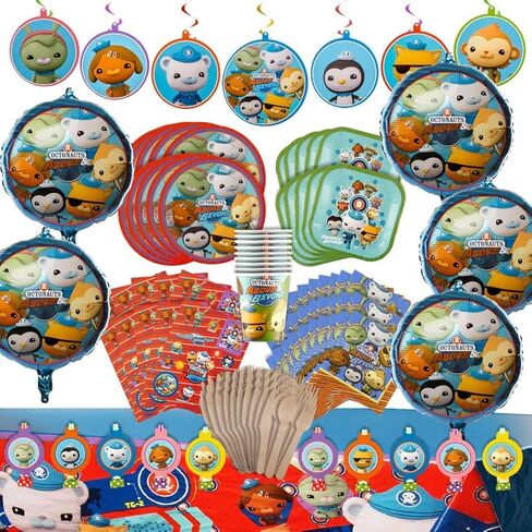 Mighty Mojo Octonauts Blowout Bash: Pack of 10 Character Blowers - Ideal for Kids' Parties, Birthdays, and Ocean Adventures - Vibrant and Fun Party Favors in Kuwait