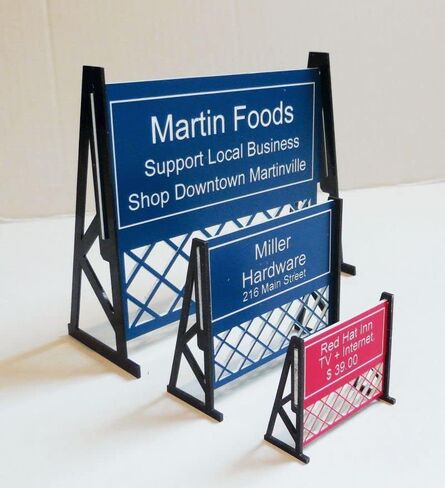 Comfort House Model Railroad Billboard Sign - N Scale, HO and O Scale Custom Billboards, Personalized for Model Train Set Scenery # M0172 in Saudi Arabia