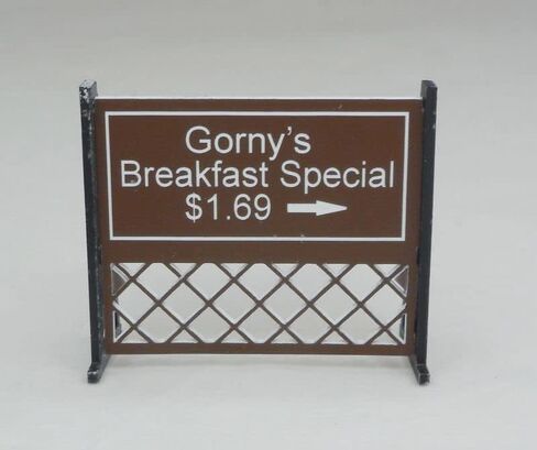 Comfort House Model Railroad Billboard Sign - N Scale, HO and O Scale Custom Billboards, Personalized for Model Train Set Scenery # M0172 in Saudi Arabia