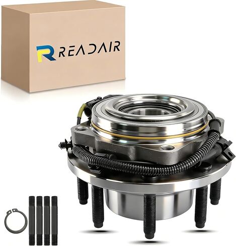 Front 4WD Wheel Bearing and Hub Assembly Compatible with 2005-2010 Ford F-250 Super Duty 6.8L, 2008-2010 F-350 Super Duty 6.4L, 2005-2010 F-350 Super Duty 5.4L and More, 8 Lug w/ABS 515081 in Kuwait