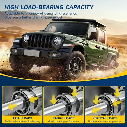 Front 4WD Wheel Bearing and Hub Assembly Compatible with 2005-2010 Ford F-250 Super Duty 6.8L, 2008-2010 F-350 Super Duty 6.4L, 2005-2010 F-350 Super Duty 5.4L and More, 8 Lug w/ABS 515081 in Kuwait