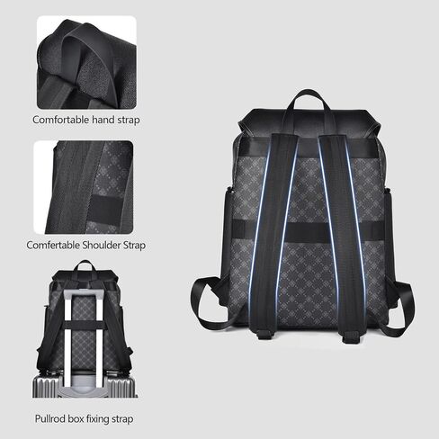 Travel Laptop Backpack, Work Bag Laptop Bag Water Resistant Rucksack Gift for Men and Women Fits 15.6 Inch (Black Egg Pattern) in Saudi Arabia