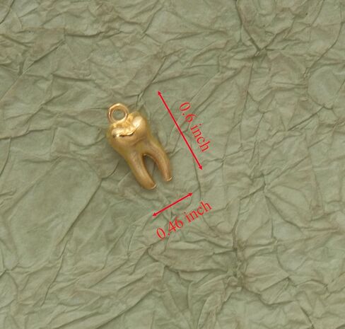 30 Pcs Teeth Charms 1.5 x 0.7 x 0.5 cm Metal Cute Small Tooth Pendants for Women DIY Jewelry Making Supplies Necklace Bracelets Findings Kit Bulk Decoration in Kuwait