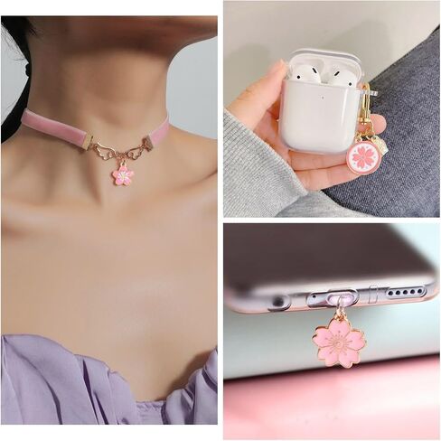 100pcs Alloy Enamel Flower Charms 5-Petal Flower Pendant Spring Floral Enamel Dangle Charms For DIY Necklace Bracelet Earrings Jewelry Making Keychain Craft Supplies Home Decoration in Kuwait