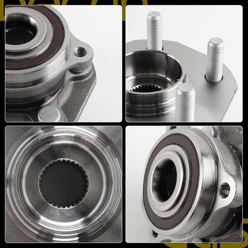 Dasbecan 2Pcs Front Wheel Bearing and Hub Assembly Compatible with Tesla Model 3 2017-2024 ; Model Y 2020-2024 AWD only 5-Lug Replaces# 7753030 1044121-00-E in Kuwait