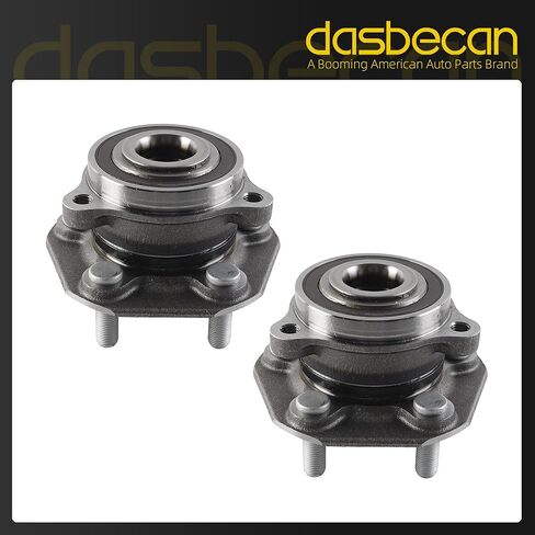 Dasbecan 2Pcs Front Wheel Bearing and Hub Assembly Compatible with Tesla Model 3 2017-2024 ; Model Y 2020-2024 AWD only 5-Lug Replaces# 7753030 1044121-00-E in Kuwait