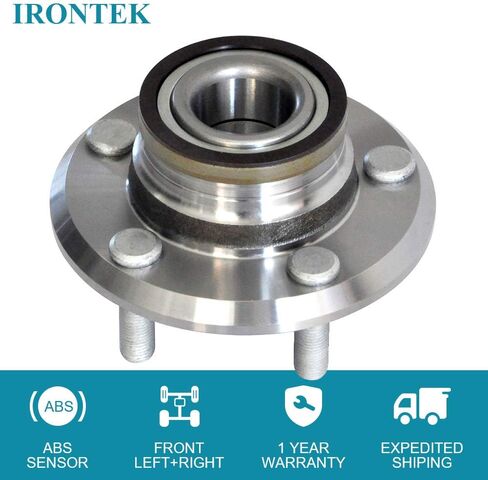 IRONTEK 513224x2 RWD Front Wheel Hub and Bearing fits for Dodge 2008-2014 Challenger, 2006-2014 Charger, 2005-2008 Magnum; Fit 2005-2014 for Chrysler 300 513224 5 Lugs w/ABS (2 PCS) in Kuwait