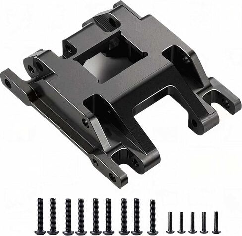 Aliuminum 9736 Center Skid Plate for Traxxas 1/18 Trx-4M TRX4M Bronco Defender Rc Crawler Upgrade Part（Black） in Kuwait