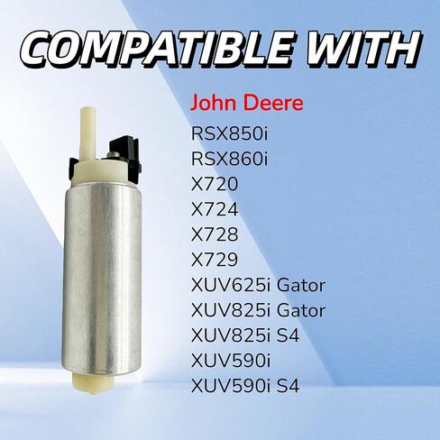AM136612 Fuel Pump and Regulator for John Deere Gator XUV 590i 625i 825i 850i 860i X720 X724 X728 X729 2011-2017 Replaces AM136612 AUC11498 in Saudi Arabia