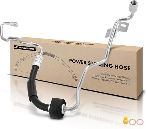 A-Premium Power Steering Pressure Hose Line Assembly Compatible with BMW E60 Series 530i 2006-2007, E60 Series 528i 2008-2010, E60 Series 525i 2006-2007, 3.0L, Pump To Rack in Kuwait