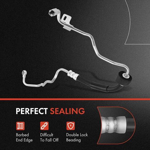A-Premium Power Steering Pressure Hose Line Assembly Compatible with BMW E60 Series 530i 2006-2007, E60 Series 528i 2008-2010, E60 Series 525i 2006-2007, 3.0L, Pump To Rack in Kuwait