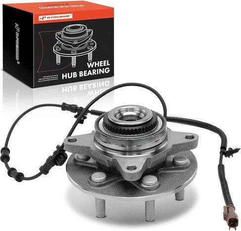 A-Premium Front Wheel Bearing and Hub Assembly with ABS Ring & ABS & 6-Lug Compatible with Ford F-150 F150 2021 2022 2023 2024, 4WD in Kuwait