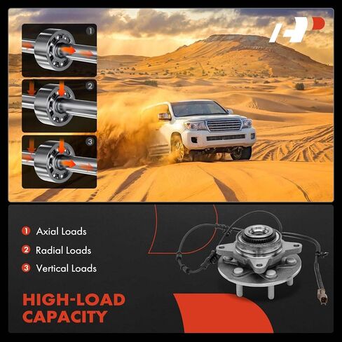 A-Premium Front Wheel Bearing and Hub Assembly with ABS Ring & ABS & 6-Lug Compatible with Ford F-150 F150 2021 2022 2023 2024, 4WD in Kuwait