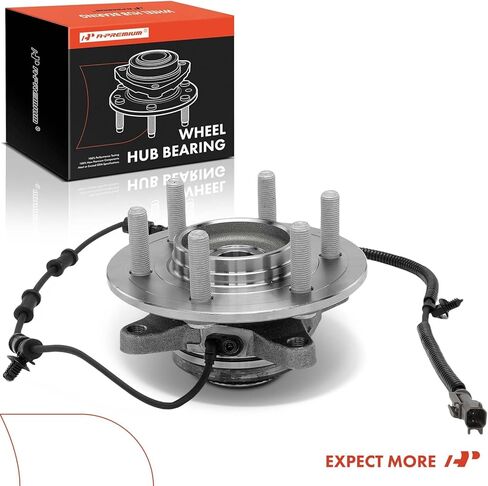 A-Premium Front Wheel Bearing and Hub Assembly with ABS Ring & ABS & 6-Lug Compatible with Ford F-150 F150 2021 2022 2023 2024, 4WD in Kuwait