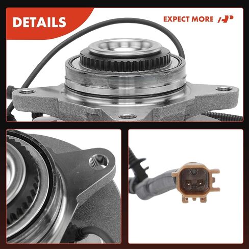 A-Premium Front Wheel Bearing and Hub Assembly with ABS Ring & ABS & 6-Lug Compatible with Ford F-150 F150 2021 2022 2023 2024, 4WD in Kuwait