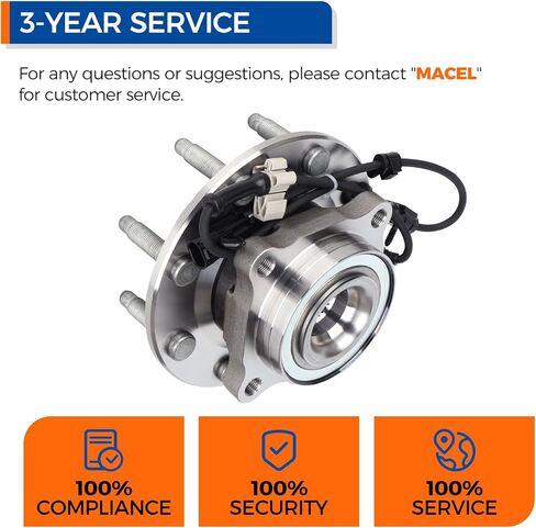 PAROD 515088 محمل العجلات الأمامية 4WD ومجموعة المحور مناسب لـ 2001-2006 Chevy Silverado 3500/GMC Sierra 3500، 2007 Silverado 3500 Classic/Sierra 3500 Classic in Kuwait
