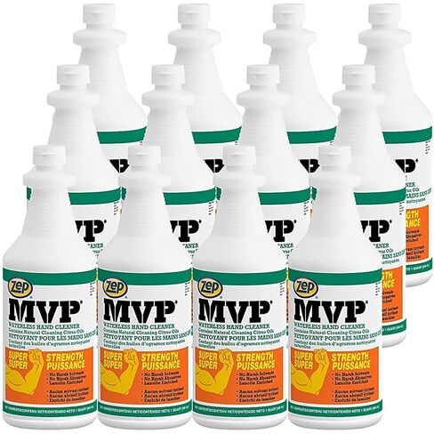 Zep MVP Waterless Hand Cleaner 128 Ounce (Case of 4) Removes dirt, grease, grime, ink, tar, carbon, resin, paint, adhesive, oil, asphalt and MORE! in Kuwait