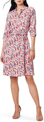 NIC+ZOE Women's Coral Waves Live in Shirt Dress in Saudi Arabia